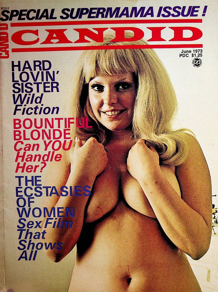 Candid June 1973 magazine back issue Candid magizine back copy 