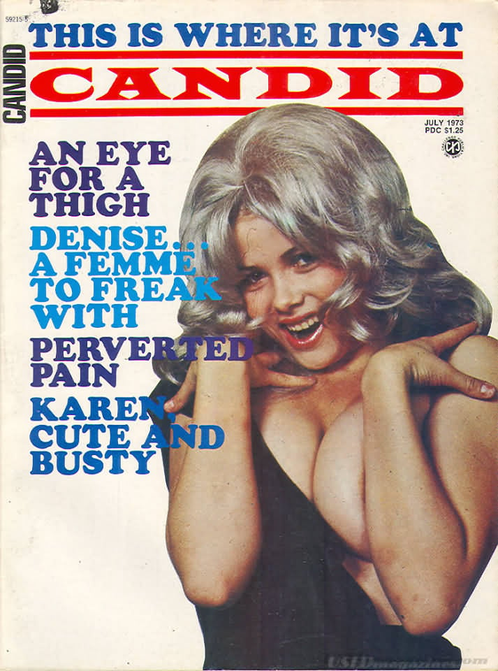 Candid July 1973 magazine back issue Candid magizine back copy 