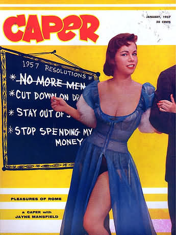 Caper January 1957 magazine back issue Caper magizine back copy Caper January 1957 Vintage Adult Mens Magazine Back Issue Published for Salty Spicy Pickled Sex Tastes. No More Men.