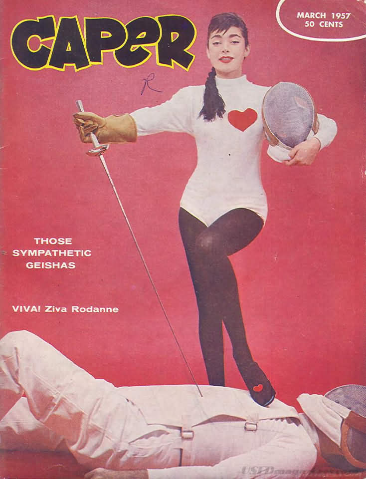 Caper March 1957 magazine back issue Caper magizine back copy Caper March 1957 Vintage Adult Mens Magazine Back Issue Published for Salty Spicy Pickled Sex Tastes. Those Sympathetic Geishas.