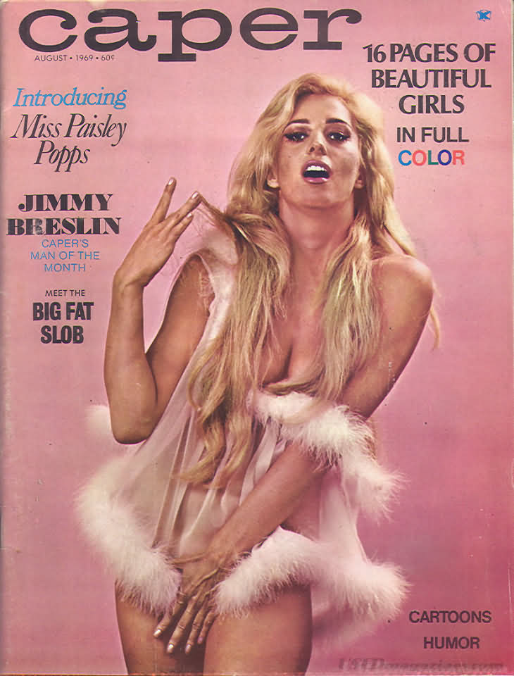 Caper August 1969 magazine back issue Caper magizine back copy Caper August 1969 Vintage Adult Mens Magazine Back Issue Published for Salty Spicy Pickled Sex Tastes. Introducing Miss Paisley Popps.