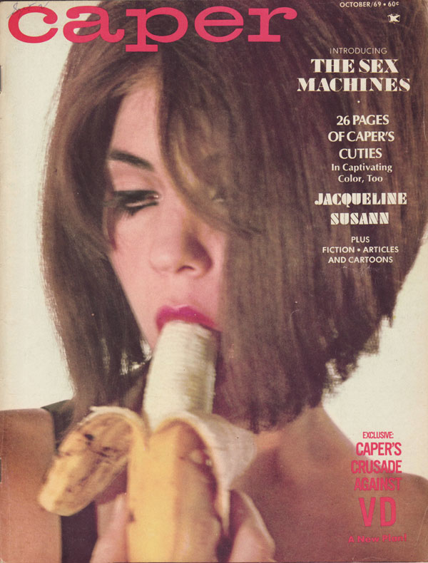 Caper October 1969 magazine back issue Caper magizine back copy Gina Pellucini sex machines 26 pages of cuties captivating color jacqueline susann caper crusade aga