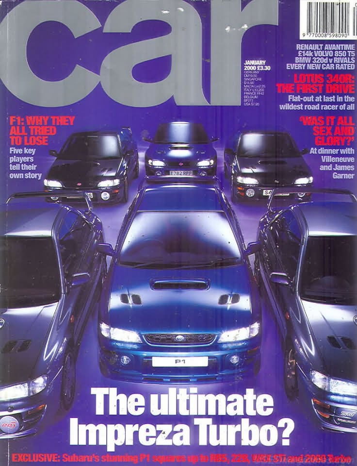 Car January 2000, , F1: Why they all tried to lose