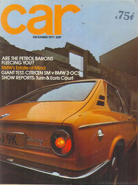 Car December 1971 magazine back issue cover image