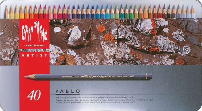 Caran D'ache Pablo Colour Pencil Set of 40 pablo-40