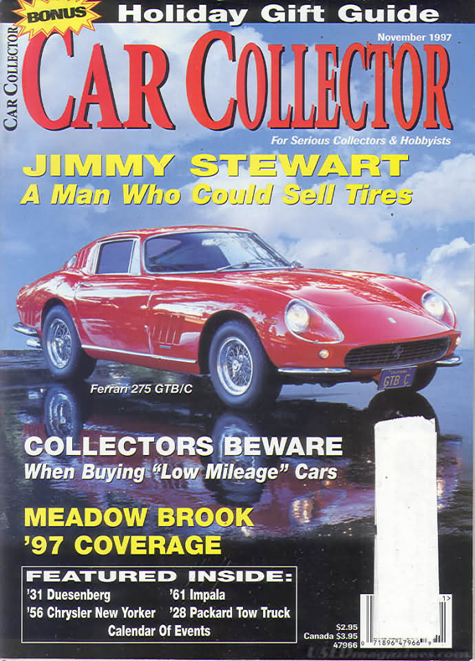 Car Collector and Car Classics November 1997, , Holiday Gift Guide
