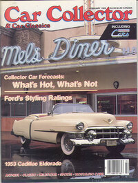 Car Collector and Car Classics February 1989 magazine back issue cover image