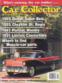 Car Collector and Car Classics November 1989 magazine back issue cover image
