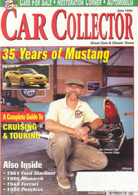 Car Collector and Car Classics June 1999 magazine back issue cover image