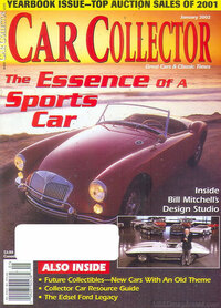 Car Collector and Car Classics January 2002 magazine back issue cover image