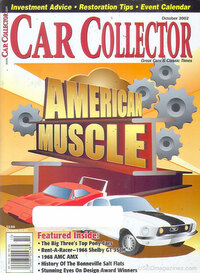 Car Collector and Car Classics October 2002 magazine back issue cover image