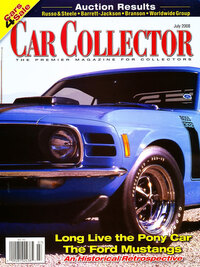 Car Collector and Car Classics July 2008 magazine back issue cover image