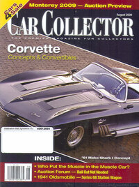 Car Collector and Car Classics August 2009 magazine back issue