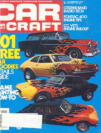 Car Craft February 1976, Car Craft February 1976 Magazine Back Is