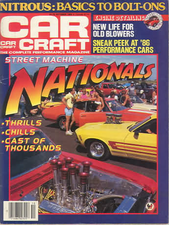 Car Craft October 1985, Car Craft October 1985 Magazine Back Issu