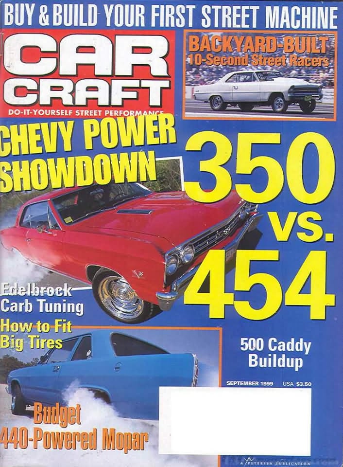 Car Craft September 1999, Car Craft September 1999 Magazine Back