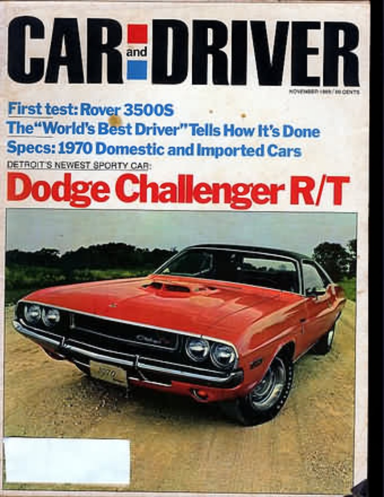 Car&Driver Nov 1969 magazine reviews