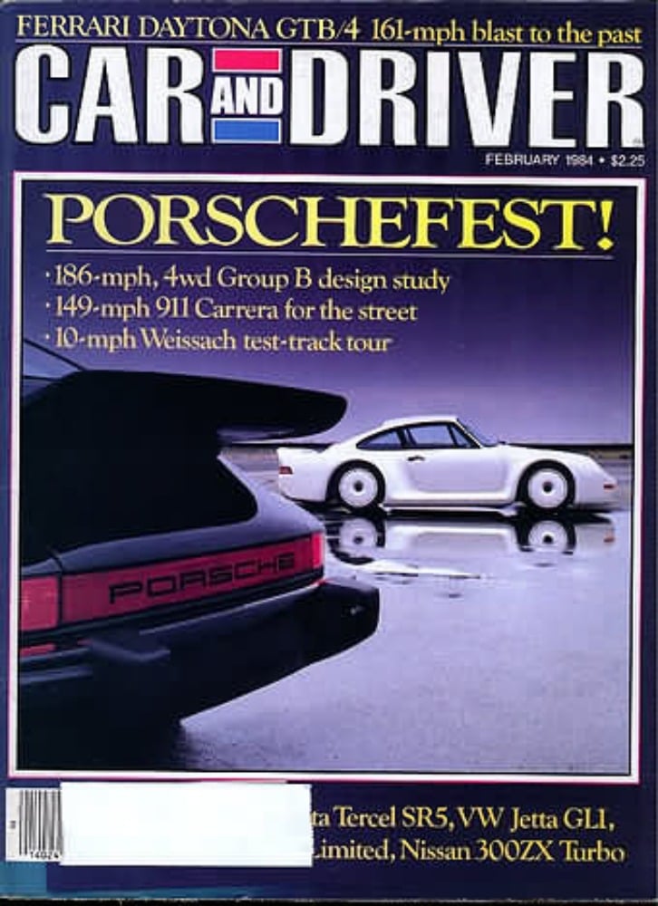 Car & Driver February 1984 Magazine, Car&Driver Feb 1984