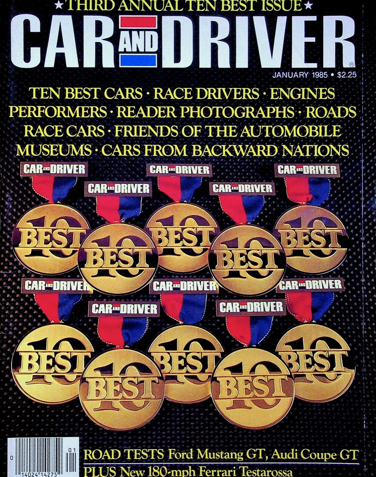 Car & Driver January 1985, , Third Annual Ten Best Issue