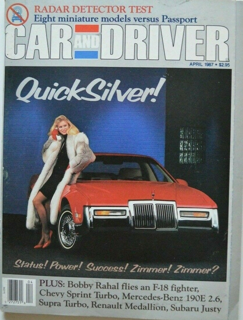 Car & Driver April 1987 Magazine, Car&Driver Apr 1987