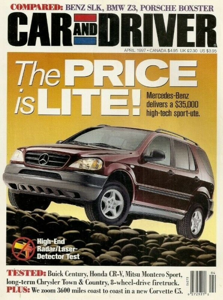 Car&Driver Apr 1997 magazine reviews