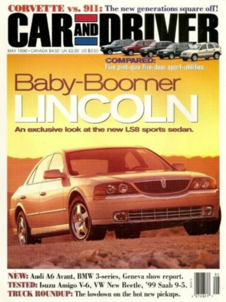 Car&Driver May 1998 magazine reviews