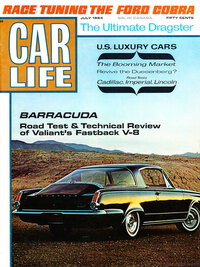 Car Life July 1964 magazine back issue cover image