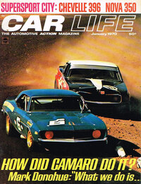Car Life January 1970 magazine back issue cover image