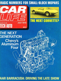 Car Life July 1970 magazine back issue cover image