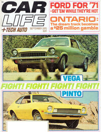 Car Life September 1970 magazine back issue