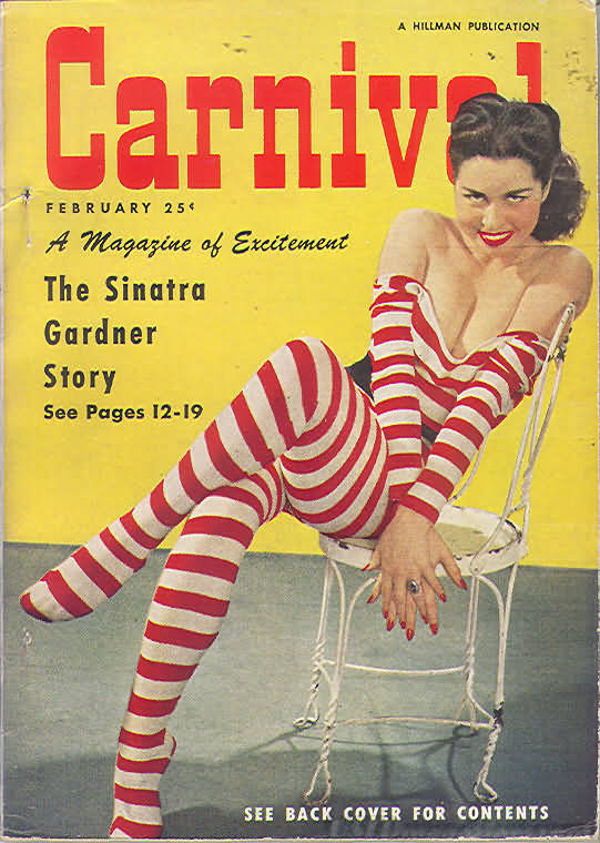 Carnival February 1954 magazine back issue Carnival magizine back copy 
