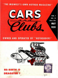 Cars and Club May 1959 magazine back issue
