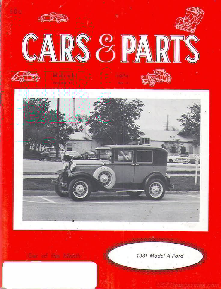 Cars & Parts # 4, March 1974 magazine back issue Cars & Parts magizine back copy 
