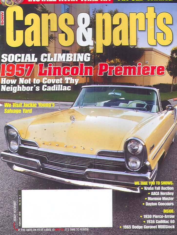 Cars & Parts February 2010 magazine back issue Cars & Parts magizine back copy 