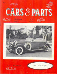Cars & Parts # 12, November 1974 magazine back issue