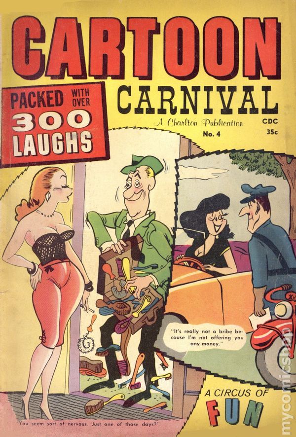 Cartoon Carnival # 4 magazine back issue Cartoon Carnival magizine back copy 