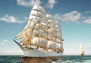 1500 pieces puzzle of sailing ship, castorland jigsaw puzzle