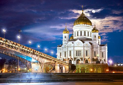 cathedral of christ the savior in russia, 1500 pieces jigsaw puzzle, castorland cathedral-christ-saviour-russia