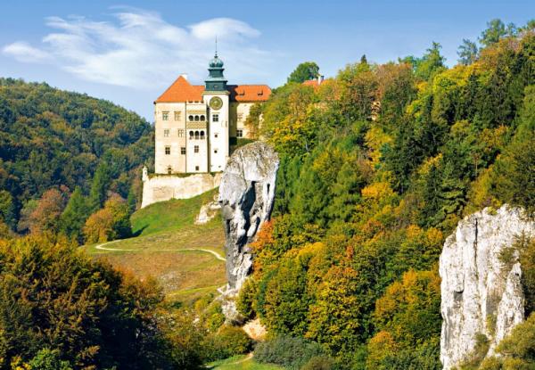 castorland 1500 pieces jigsaw puzzle, castle pieskowa skala poland castle-pieskowa-skala-poland