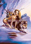 1000 pieces jigsaw puzzle by castorland, wolf girl