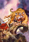 1000 pieces jigsaw puzzle by castorland, tiger magic