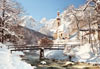 ramsau germany, nature winter scene, 1500 pieces castorland jigsaw puzzle