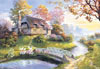 1500 puzzle, cottage painting, jigsaw puzzle by castorland