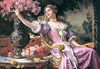 castorland 3000 pieces, lady in purple dress by czachorski, old painting, jigsaw puzzle Puzzle