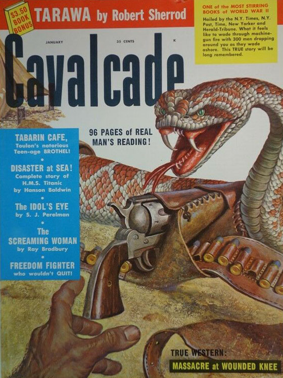 Cavalcade January 1959 magazine back issue Cavalcade magizine back copy 