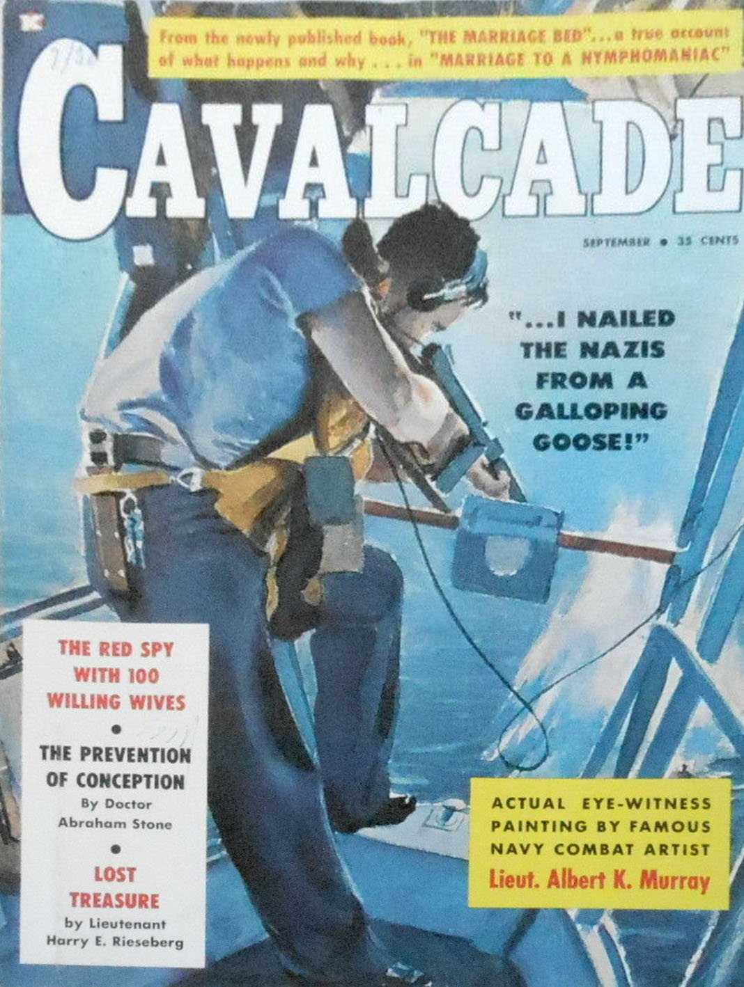Cavalcade September 1959 magazine back issue Cavalcade magizine back copy 