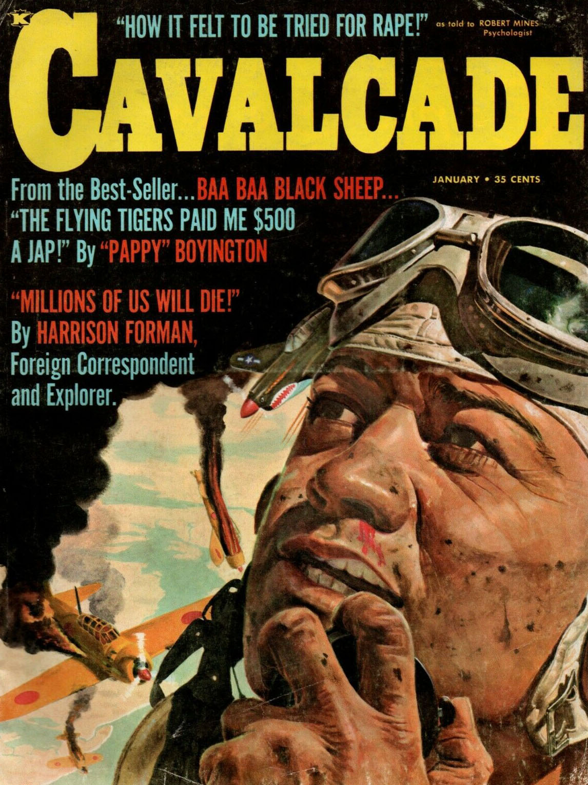 Cavalcade January 1961 magazine back issue Cavalcade magizine back copy 