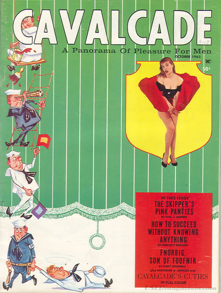 Cavalcade October 1963 magazine back issue Cavalcade magizine back copy 