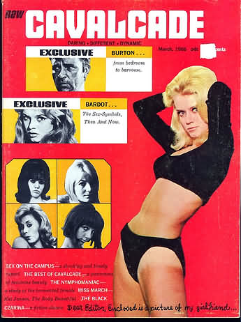 Cavalcade March 1966 magazine back issue Cavalcade magizine back copy 