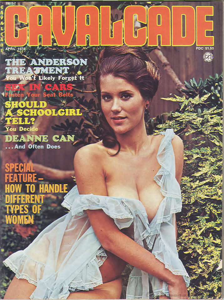 Cavalcade April 1974 magazine back issue Cavalcade magizine back copy 